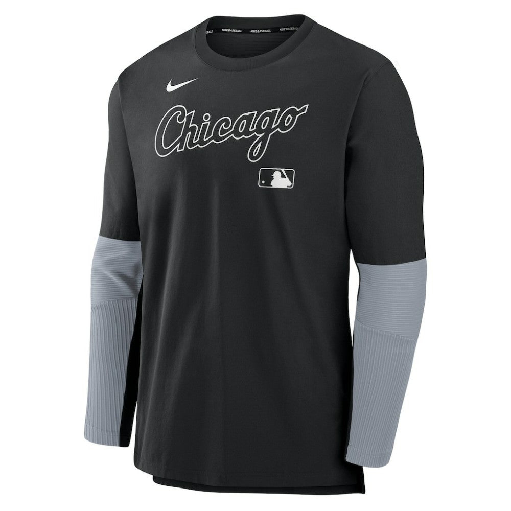Chicago White Sox Authentic Collection Player Dri-FIT Lightweight Pullover  - Black/Gray | Nike