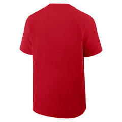 Cincinnati Reds Authentic Collection Raglan Short Sleeve Windshirt - Red | Nike