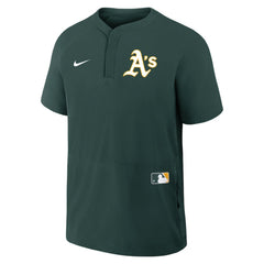Athletics Authentic Collection Raglan Short Sleeve Windshirt - Green | Nike