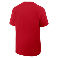 St. Louis Cardinals Authentic Collection Raglan Short Sleeve Windshirt - Red | Nike