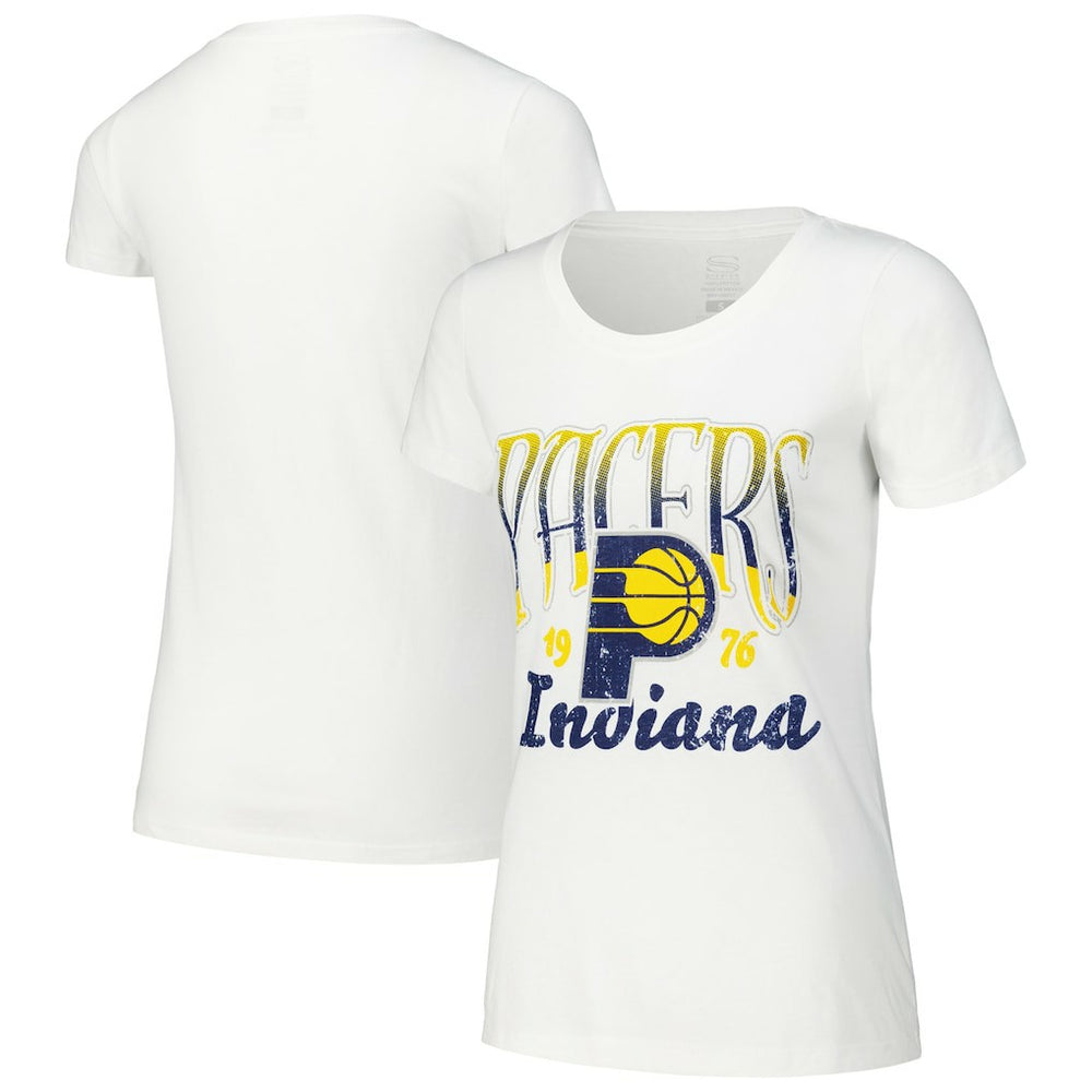 Indiana Pacers Stadium Essentials Women's Sky High T-Shirt - White shop