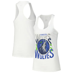 Minnesota Timberwolves Stadium Essentials Women's Dedication Tank Top - White discount