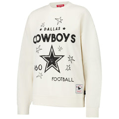 Dallas Cowboys Women's Lightweight 3.0 Logo Pullover Sweatshirt - Cream outlet