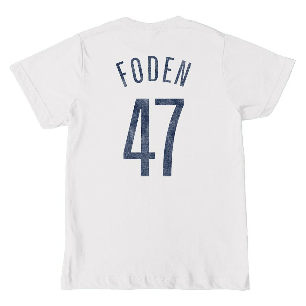 Phil Foden Manchester City 1863FC Youth Player T-Shirt - White outlet