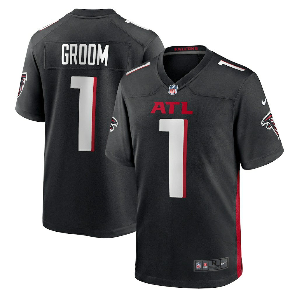 Number 1 Groom Atlanta Falcons Game Jersey - Black | Nike online