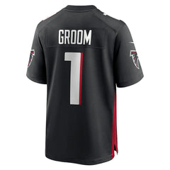 Number 1 Groom Atlanta Falcons Game Jersey - Black | Nike online