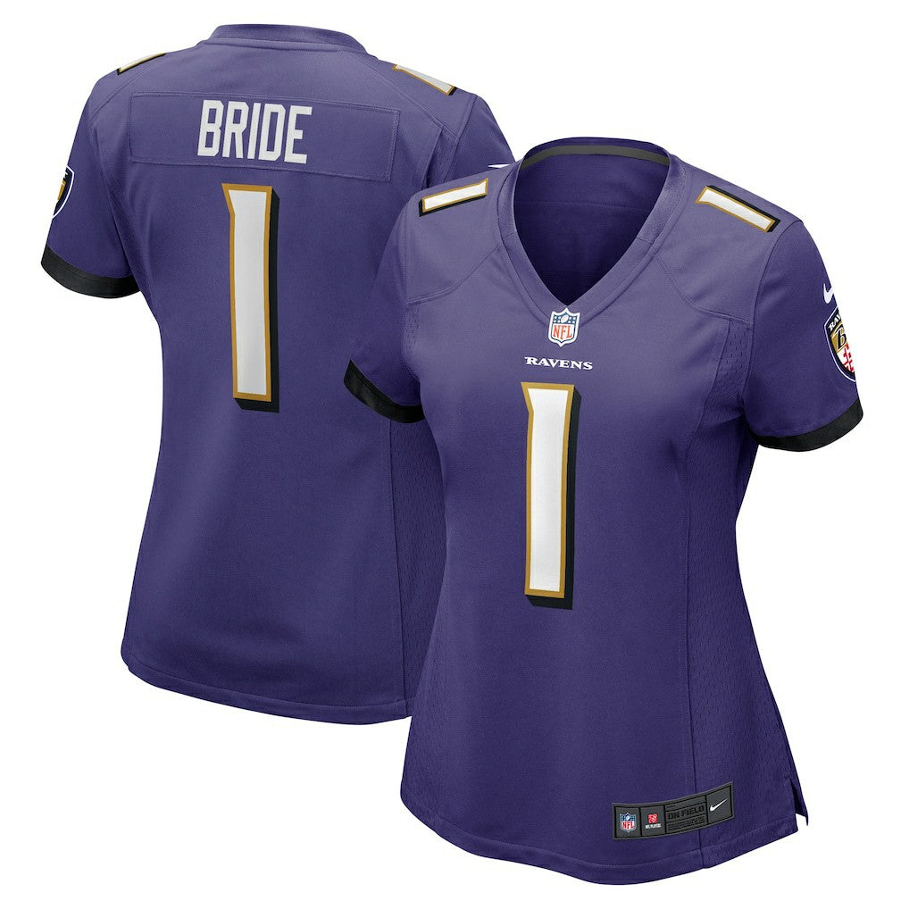 Number 1 Bride Baltimore Ravens Women's Game Jersey - Purple | Nike outlet