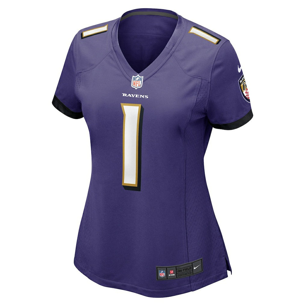 Number 1 Bride Baltimore Ravens Women's Game Jersey - Purple | Nike outlet