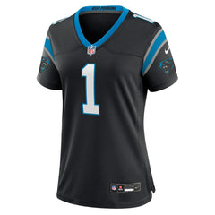 Number 1 Bride Carolina Panthers Women's Game Jersey - Black | Nike for sale