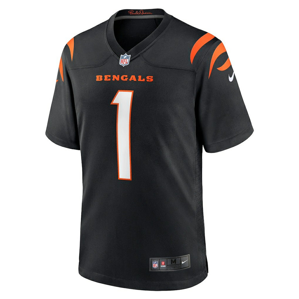Number 1 Groom Cincinnati Bengals Game Jersey - Black | Nike online