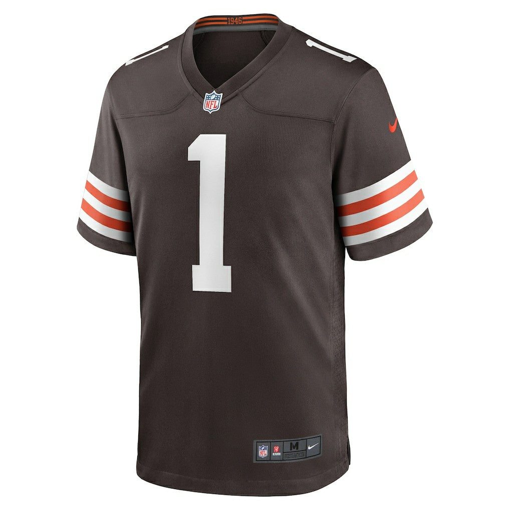 Number 1 Groom Cleveland Browns Game Jersey - Brown | Nike cheap