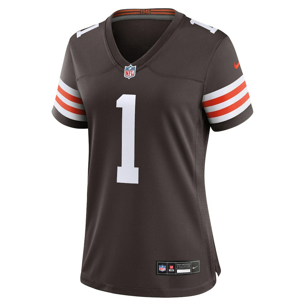 Number 1 Bride Cleveland Browns Women's Game Jersey - Brown | Nike discount