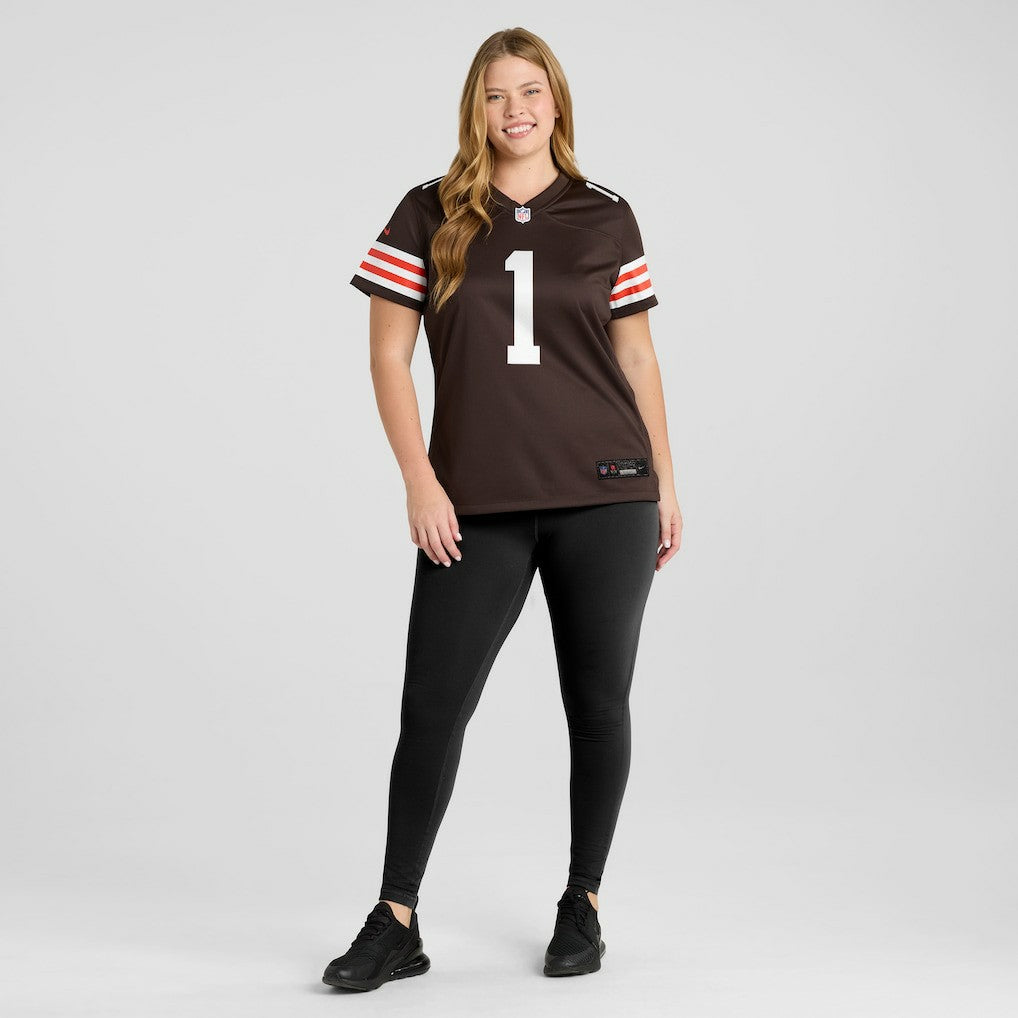 Number 1 Bride Cleveland Browns Women's Game Jersey - Brown | Nike discount