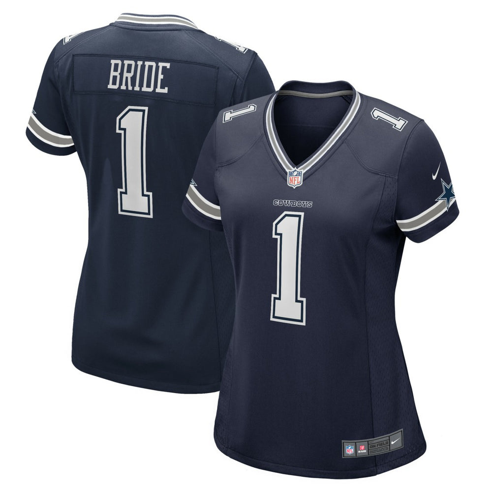 Number 1 Bride Dallas Cowboys Women's Game Jersey - Navy | Nike outlet