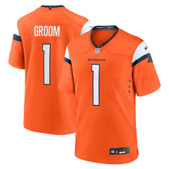 Number 1 Groom Denver Broncos Game Jersey - Orange | Nike online