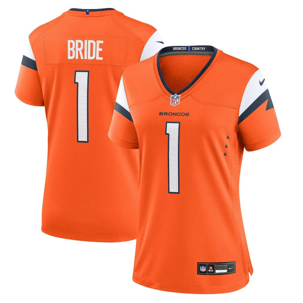 Number 1 Bride Denver Broncos Women's Game Jersey - Orange | Nike outlet