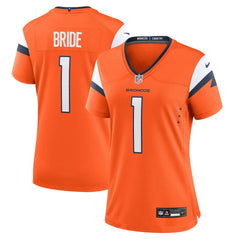 Number 1 Bride Denver Broncos Women's Game Jersey - Orange | Nike outlet