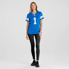 Number 1 Bride Detroit Lions Women's Game Jersey - Blue | Nike online