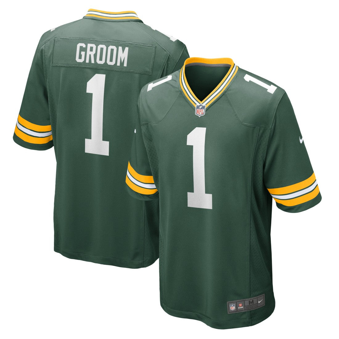 Number 1 Groom Green Bay Packers Game Jersey - Green | Nike on sale