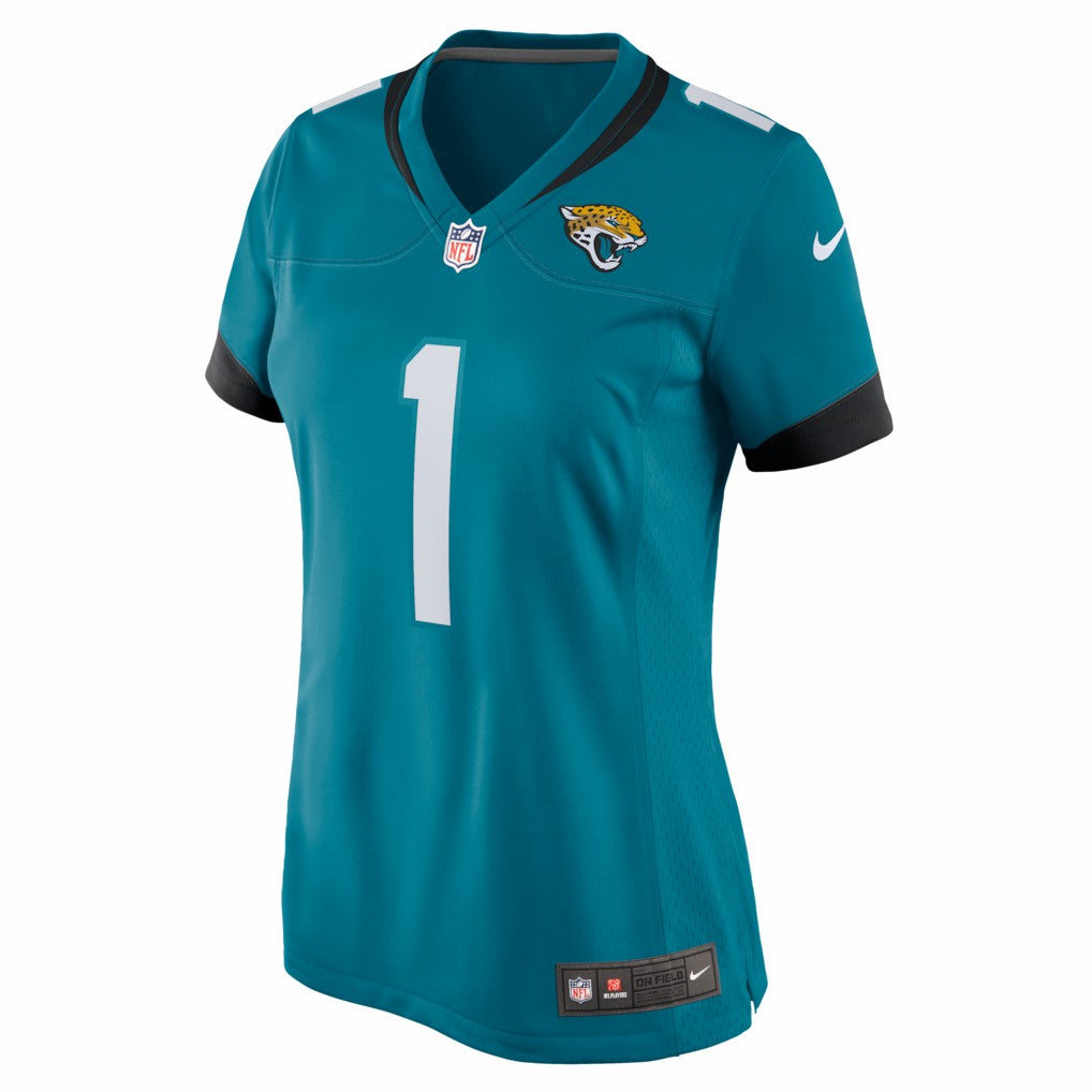 Number 1 Bride Jacksonville Jaguars Women's Game Jersey - Teal | Nike sale