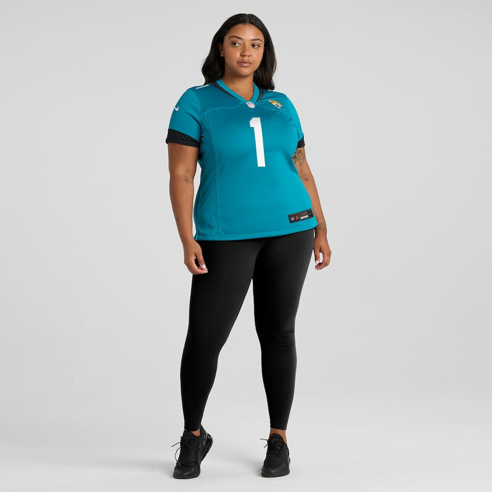 Number 1 Bride Jacksonville Jaguars Women's Game Jersey - Teal | Nike sale