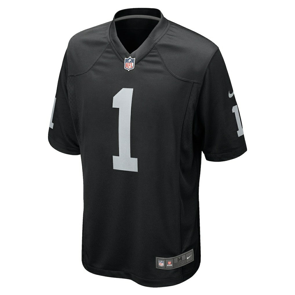Number 1 Groom Las Vegas Raiders Game Jersey - Black | Nike discount