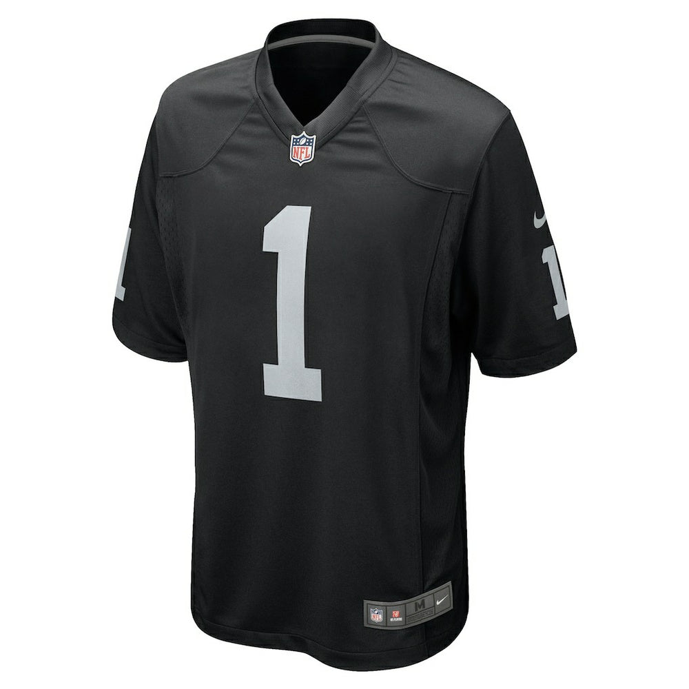 Number 1 Groom Las Vegas Raiders Game Jersey - Black | Nike discount
