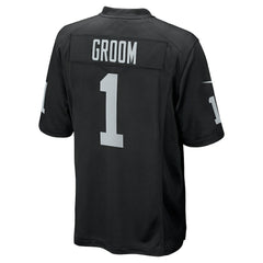 Number 1 Groom Las Vegas Raiders Game Jersey - Black | Nike discount
