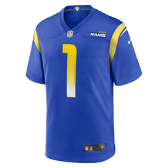 Number 1 Groom Los Angeles Rams Game Jersey - Royal | Nike for sale