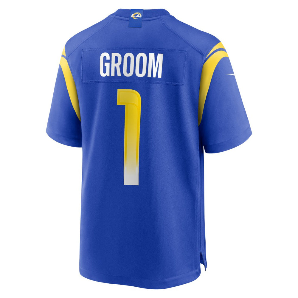 Number 1 Groom Los Angeles Rams Game Jersey - Royal | Nike for sale