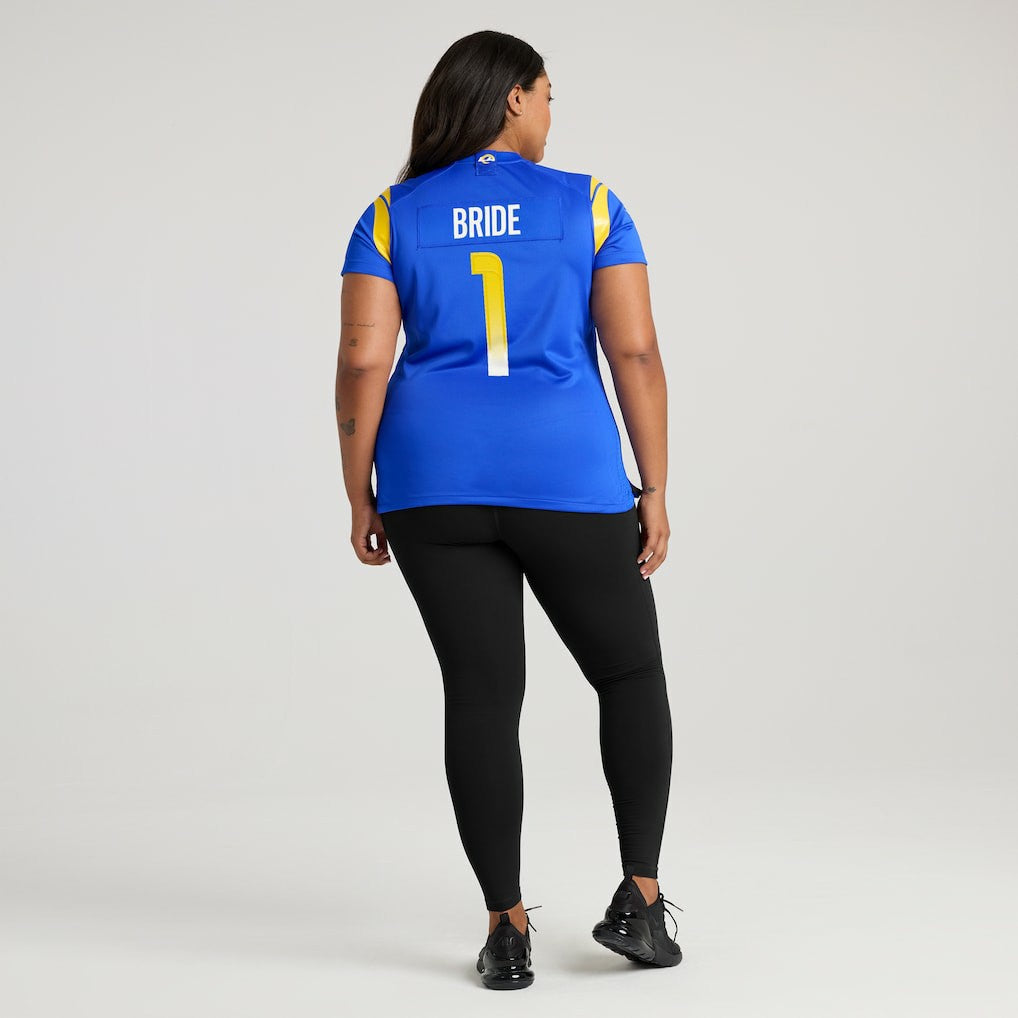 Number 1 Bride Los Angeles Rams Women's Game Jersey - Royal | Nike on sale