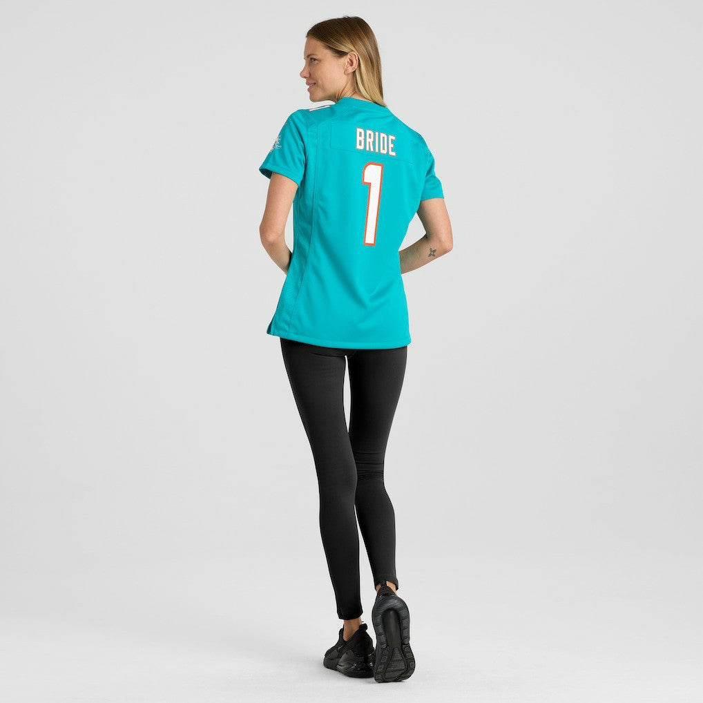 Number 1 Bride Miami Dolphins Women's Game Jersey - Aqua | Nike on sale
