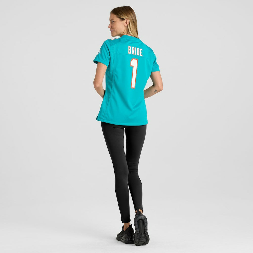 Number 1 Bride Miami Dolphins Women's Game Jersey - Aqua | Nike on sale