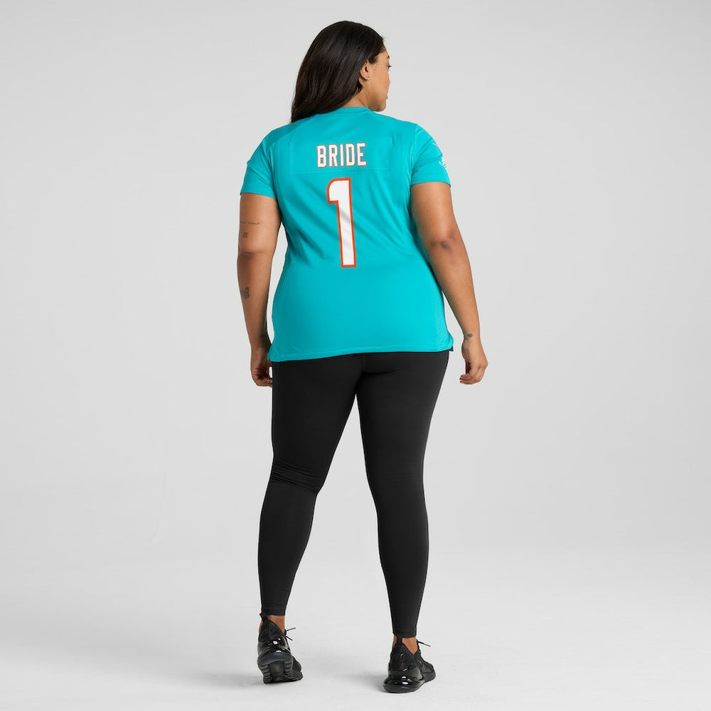 Number 1 Bride Miami Dolphins Women's Game Jersey - Aqua | Nike on sale