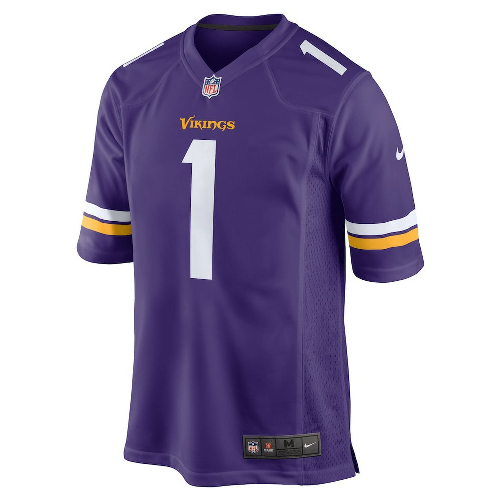 Number 1 Groom Minnesota Vikings Game Jersey - Purple | Nike cheap