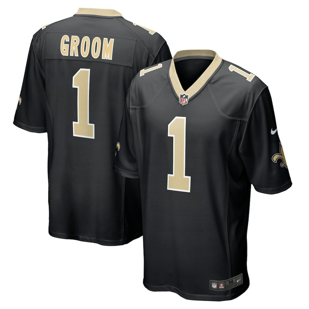 Number 1 Groom New Orleans Saints Game Jersey - Black | Nike discount