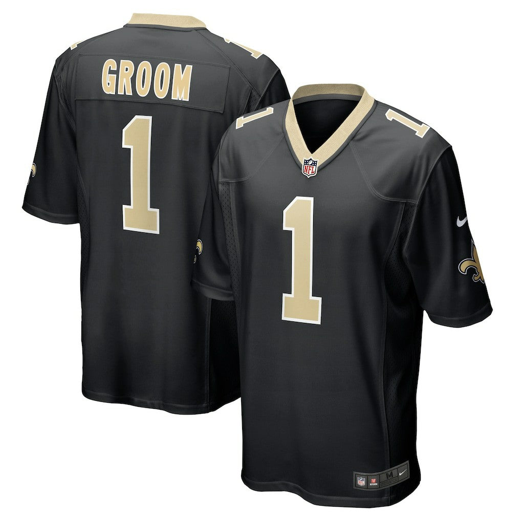 Number 1 Groom New Orleans Saints Game Jersey - Black | Nike discount