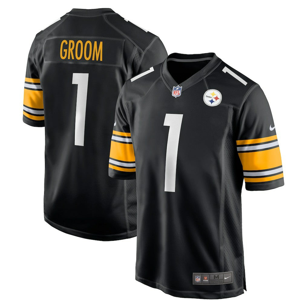 Number 1 Groom Pittsburgh Steelers Game Jersey - Black | Nike sale