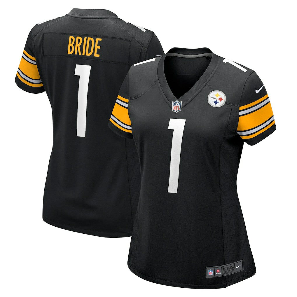 Number 1 Bride Pittsburgh Steelers Women's Game Jersey - Black | Nike cheap