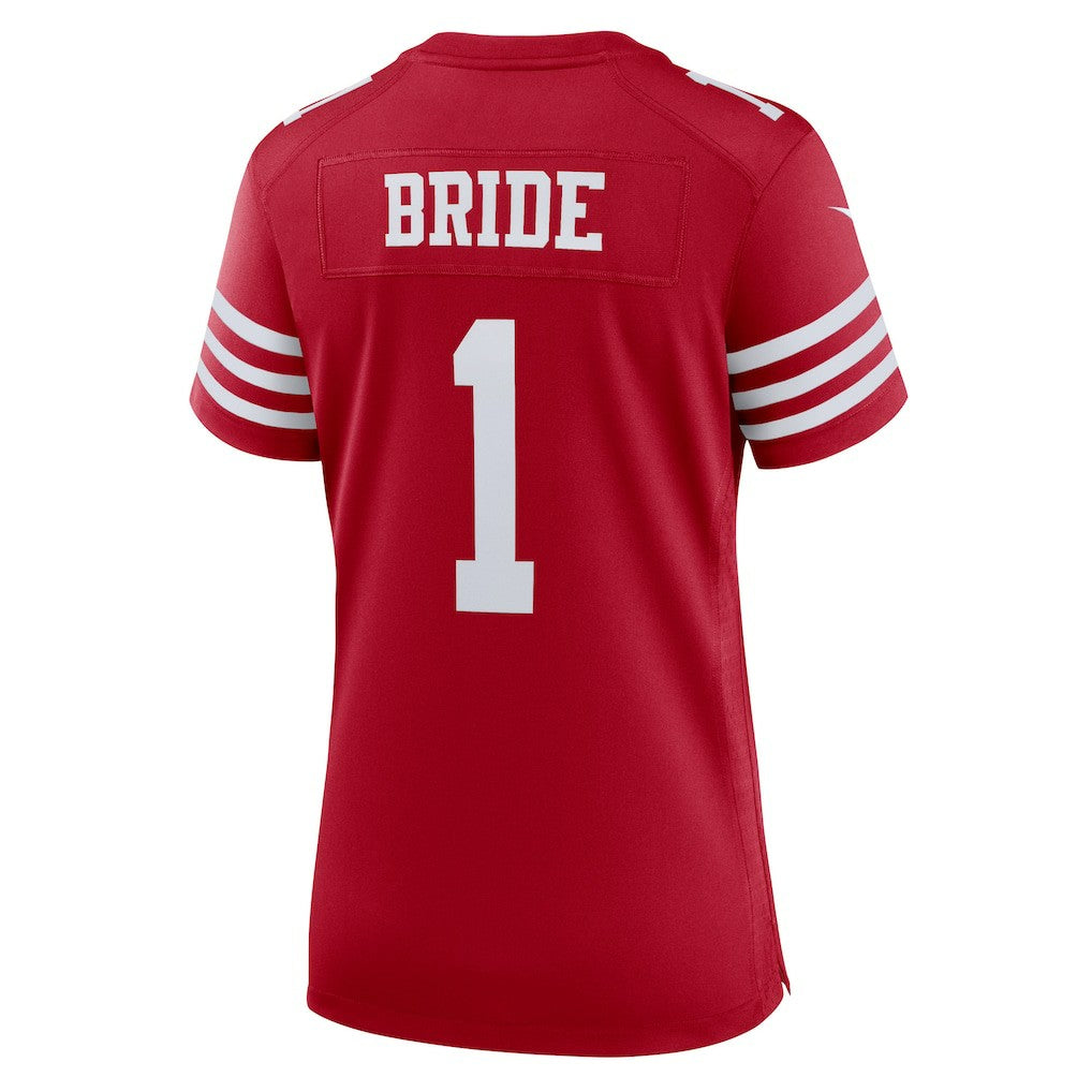 Number 1 Bride San Francisco 49ers Women's Game Jersey - Scarlet | Nike outlet