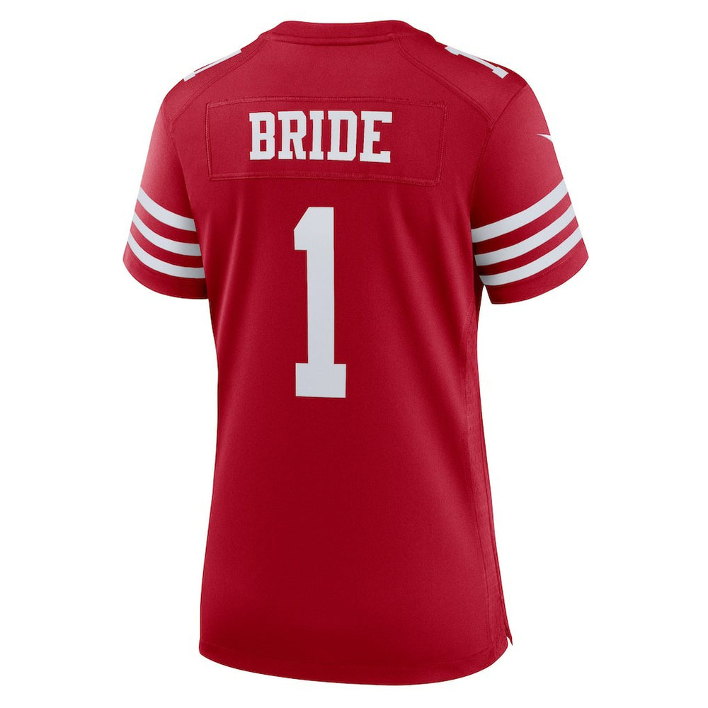 Number 1 Bride San Francisco 49ers Women's Game Jersey - Scarlet | Nike outlet