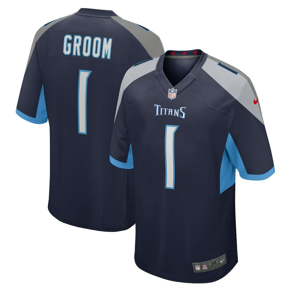 Number 1 Groom Tennessee Titans Game Jersey - Navy | Nike online