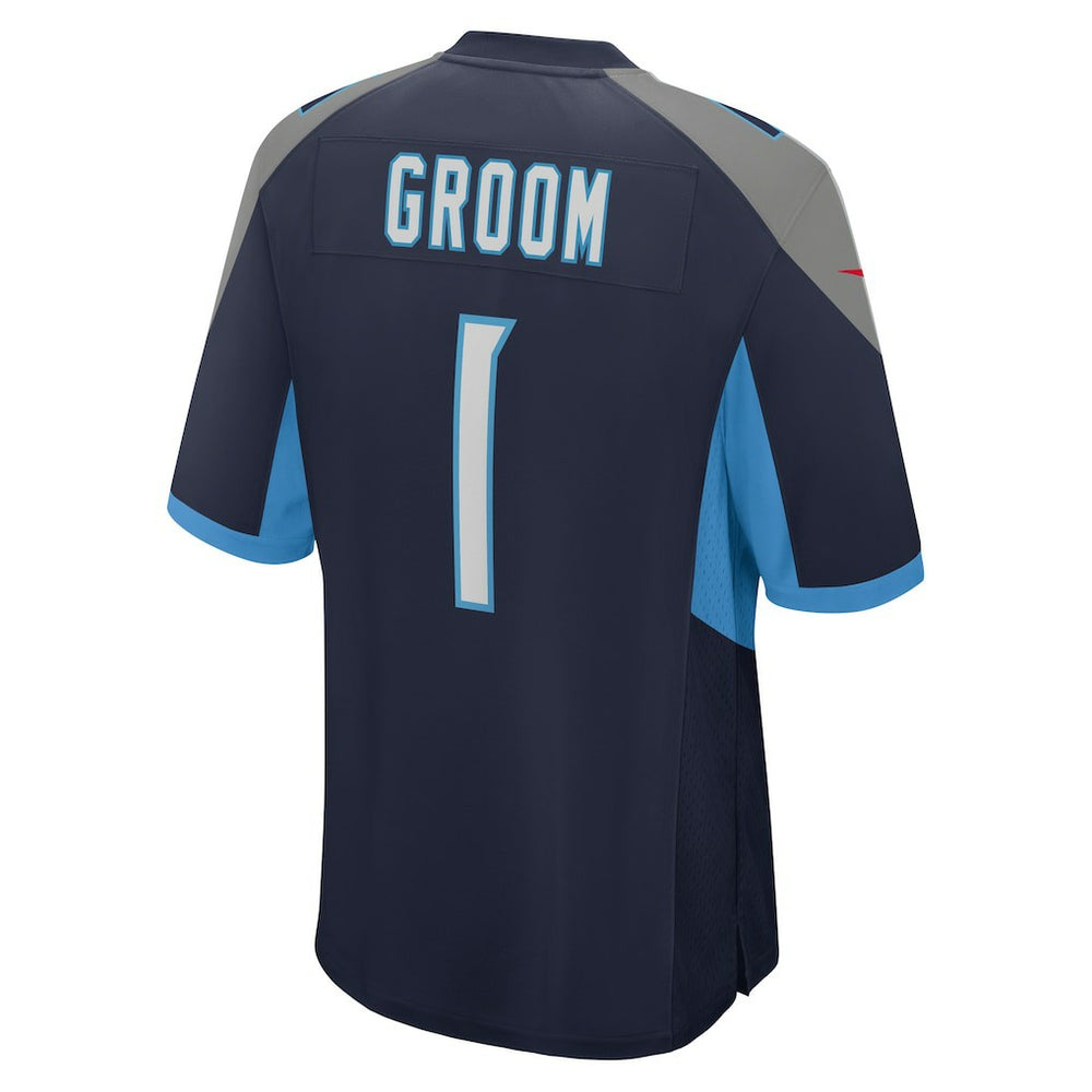 Number 1 Groom Tennessee Titans Game Jersey - Navy | Nike online