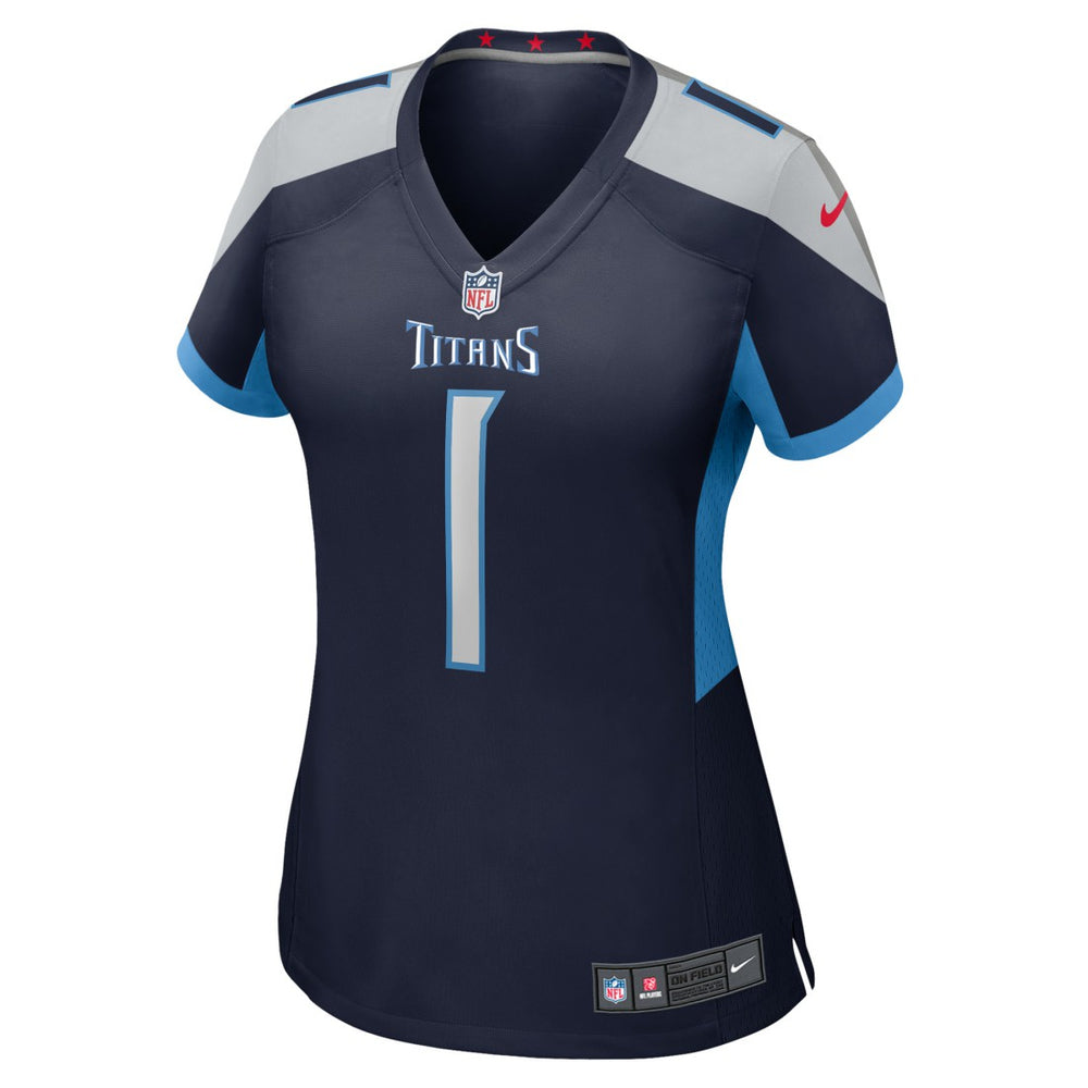 Number 1 Bride Tennessee Titans Women's Game Jersey - Navy | Nike online