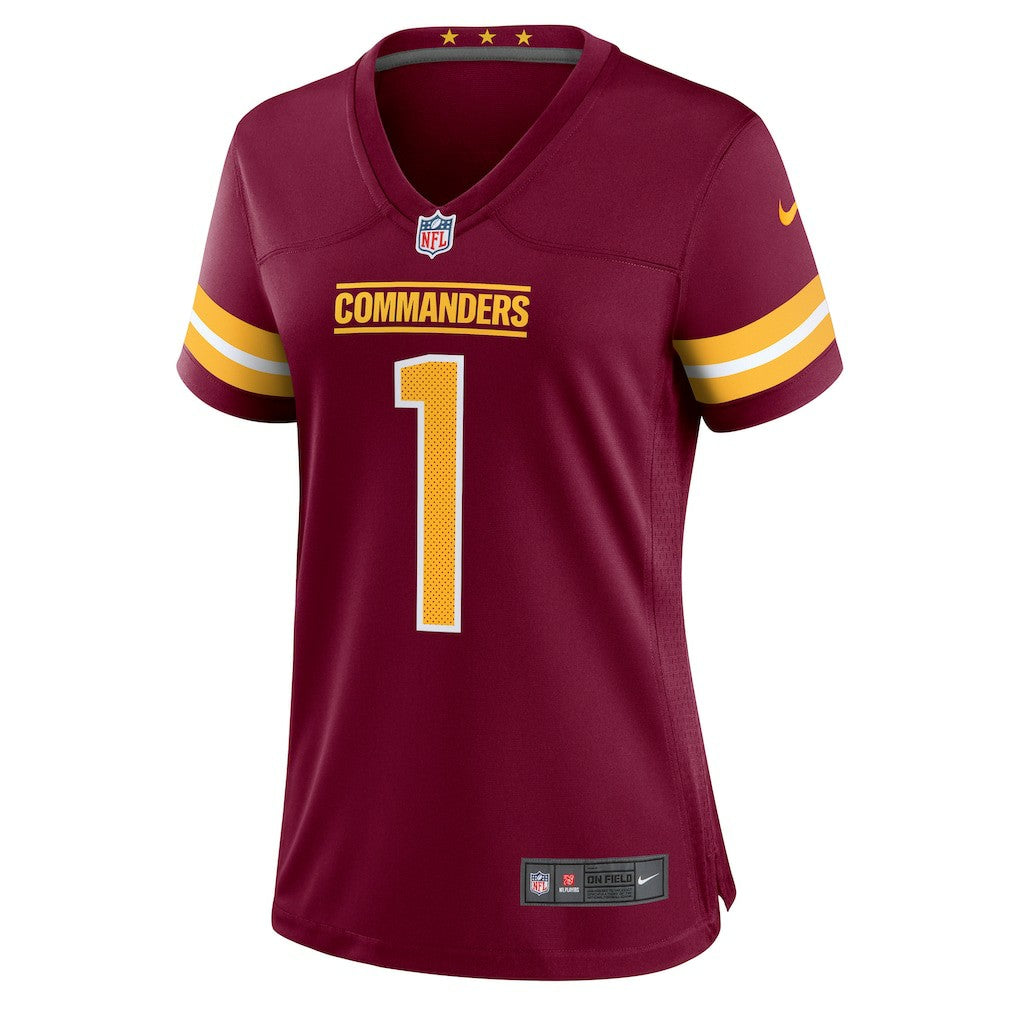 Number 1 Bride Washington Commanders Women's Game Jersey - Burgundy | Nike discount