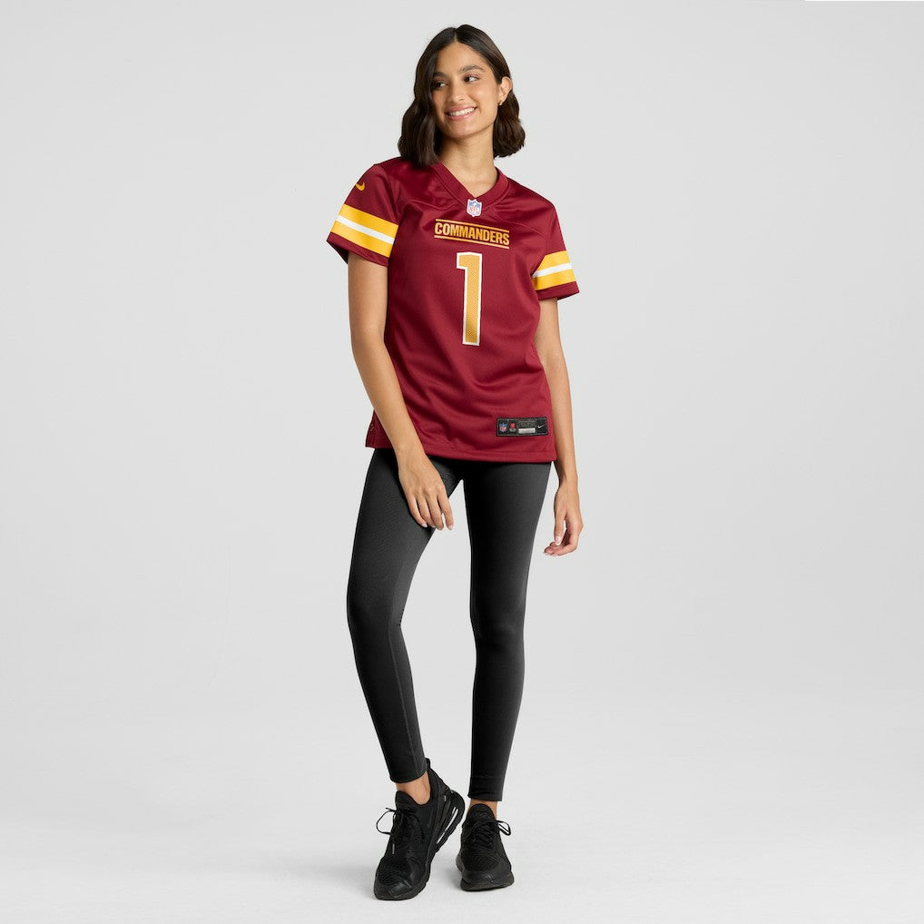 Number 1 Bride Washington Commanders Women's Game Jersey - Burgundy | Nike discount