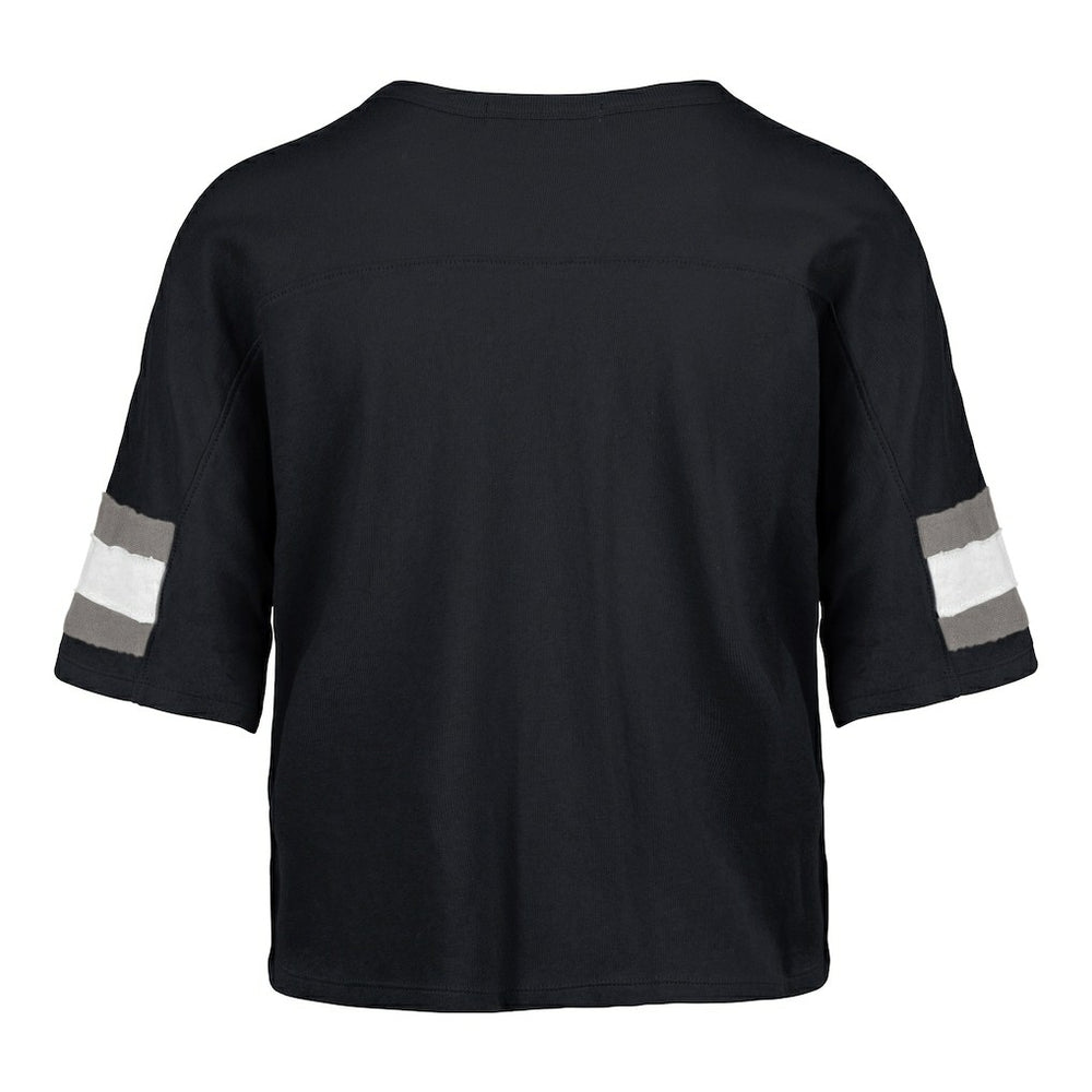 Dallas Cowboys '47 Women's Double Header Scout Cropped V-Neck T-Shirt - Navy outlet