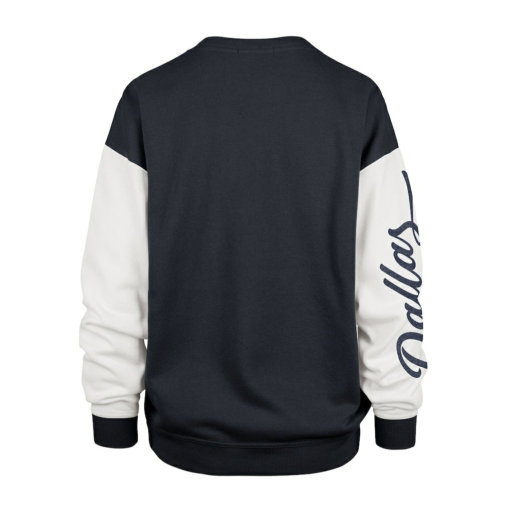 Dallas Cowboys '47 Women's Double Header Rise Andie Pullover Sweatshirt - Blue for sale