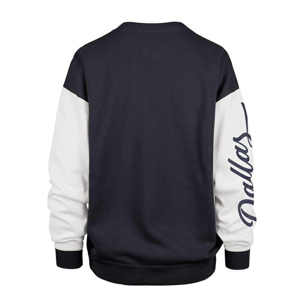 Dallas Cowboys '47 Women's Double Header Rise Andie Pullover Sweatshirt - Blue for sale