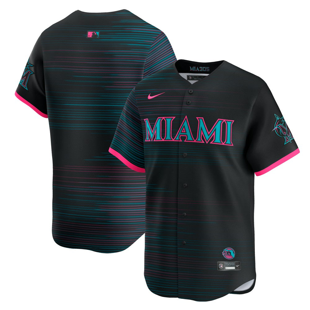 Miami Marlins 2025 City Connect Limited Jersey - Black | Nike